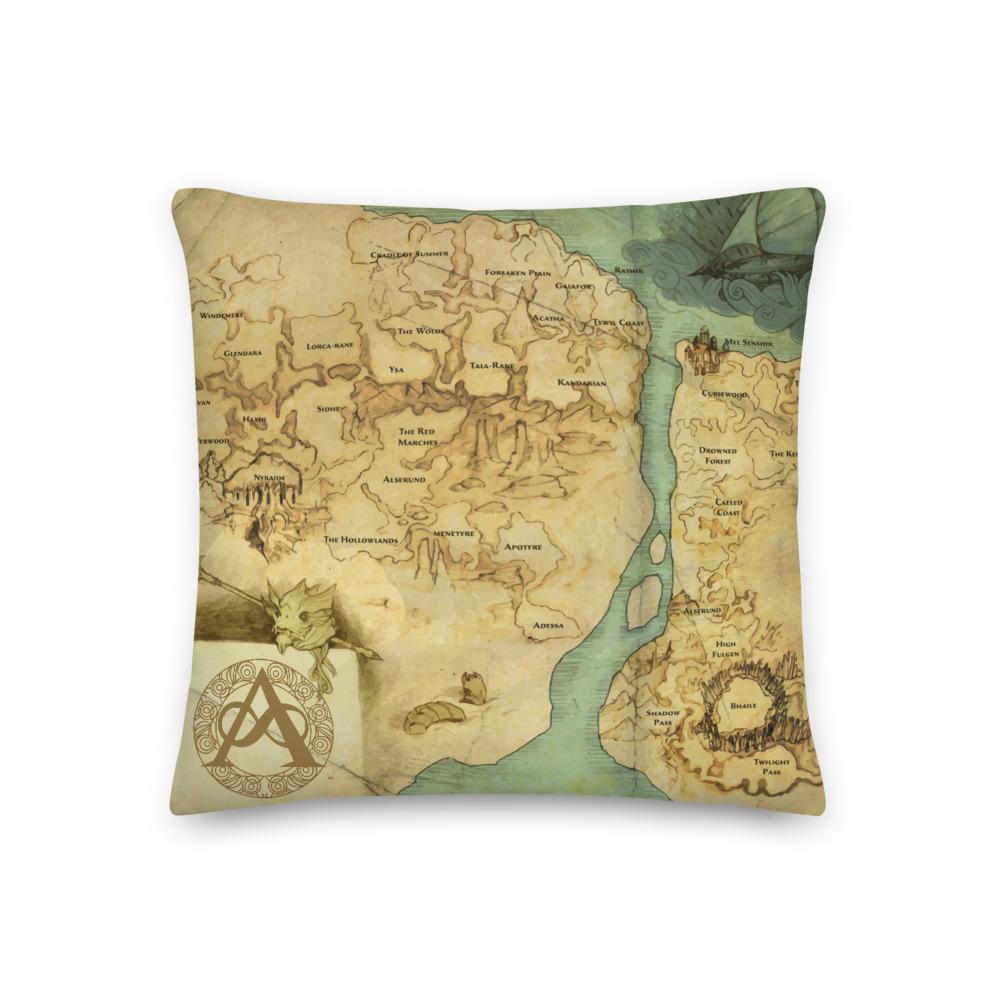 Kingdoms of Amalur Map Pillow