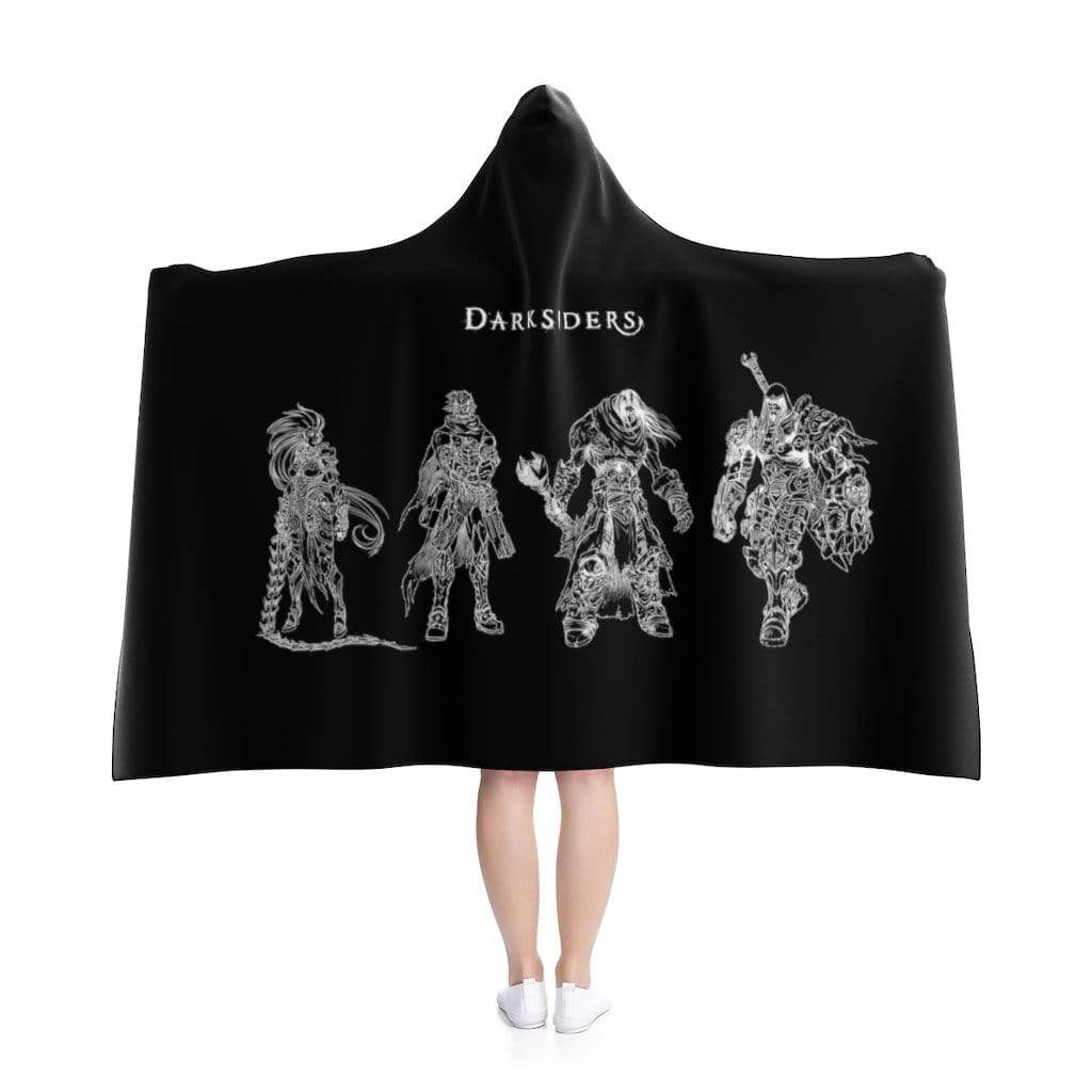 Darksiders 4 Horseman Line Art Hooded Blanket
