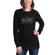 Load image into Gallery viewer, Destroy All Humans! Long Sleeve T-Shirt – Anal Probe Blueprint
