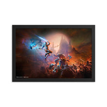 Load image into Gallery viewer, Kingdoms of Amalur Jumping Warrior Framed Poster
